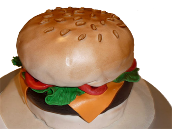 Cheeseburger cake