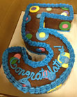 Number 5 cake