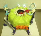 Green monster cake