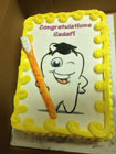 Toothbrush cake